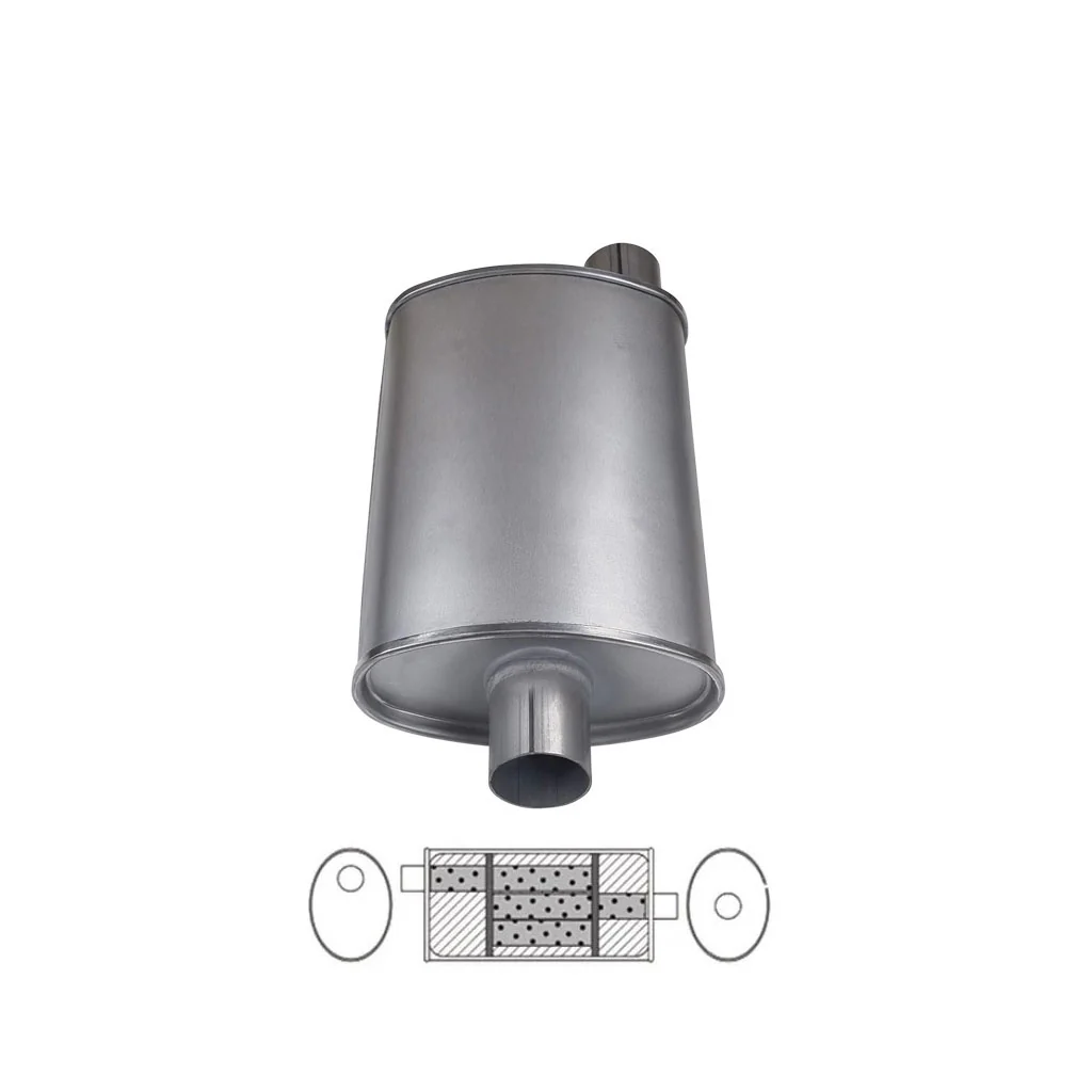 Universal Mufflers - Oval - (J) 8" X 4"